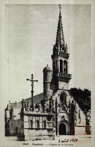 CONFORT. L'Église et le Calvaire