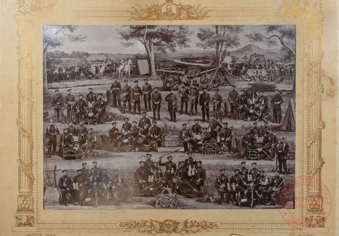 [Photographie de la 11e compagnie 2 bay. Fuhs. Art. Regt. 1895-1897 Metz]