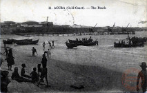 Accra (Gold Coast) - The Beach - Nana Afori Atta shakes hand with His Royal Highness The Princes of Wales