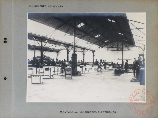 Etablissement E. Scholtès Thionville - Cuisinières Scholtès - Montage des cuisinières électriques