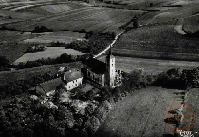 Kanfen (Moselle) - Vue aérienne - L'Eglise