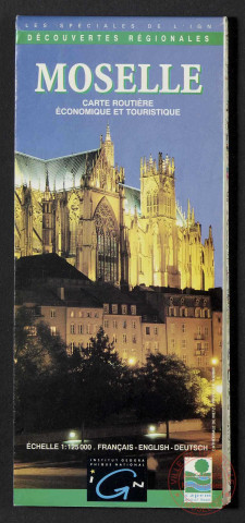 MOSELLE CARTE ROUTIERE ECONOMIQUE ET TOURISTIQUE