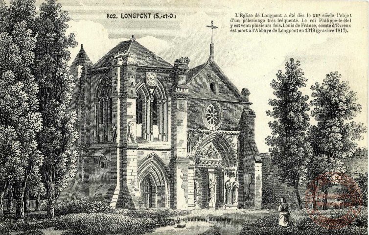 Longpont (S.et O.). l'Eglise de Longpont.