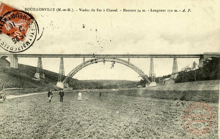 Bouillonville ( M. et M.)- Viaduc du Fer à Cheval.- Hauteur 34m.- Longueur 170m.