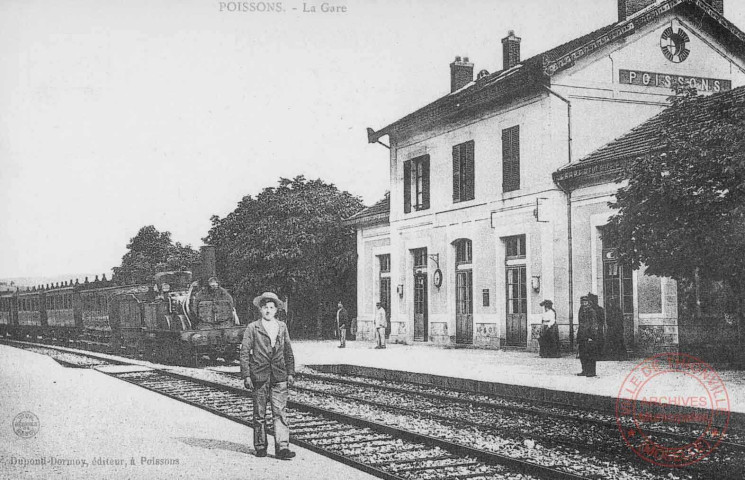 Cartes d'Autrefois (1890-1920) - Transports et communications - Poissons - La Gare