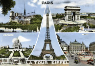 Paris La Tour Eiffel - Notre Dame - Sacré Coeur - Arc de Triomphe - Opéra