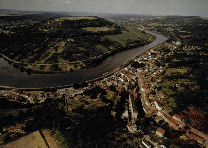 Sierck-les Bains - Vue aérienne