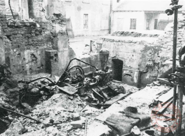 Immeuble détruit par les bombardements en 1944