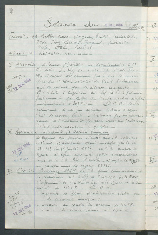 Registre de délibérations (9 décembre 1964 - 23 décembre 1968)