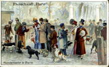 Marché aux chiens à Paris.