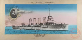 MARINE MILITAIRE FRANCAISE : SOUVENIR 1927-1929 'THIONVILLE' Croiseur de 1er rang