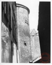 Cour intérieure du tribunal judiciaire de Thionville - Tour d'angle du château comtal (XIIIe-XIVe), dite "tour aux Chèvres" - Thionville