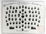 Verein der Zugführer der Reichseisenbahnen in Elsass-Lothringen. Ortsgruppe - Diedenhofen. Zur Erinnerung an das Gründungsjahr 1907 [Association des conducteurs de train, pour commémorer l'année de sa création en 1907].