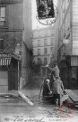 Cartes d'Autrefois (1890-1920) - Evénements et curiosités - Paris - Crue de la Seine - Rue Maître-Albert - Le 30 janvier 1910