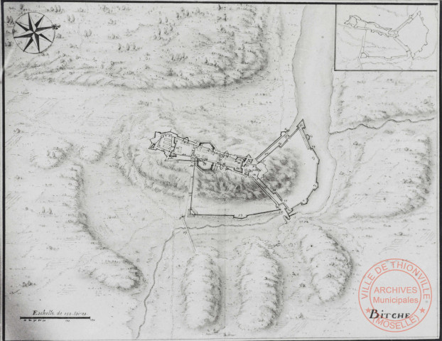 Recueil de plans des Places du Roy dans les Flandres par Louvois - Bitche