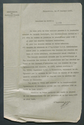 Registre de délibérations (1924-1937)