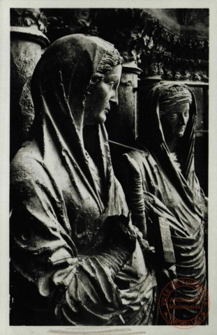 La Cathédrale de Reims. Groupe de la Visitation. / Porche Central du Grand Portail