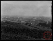 Vue générale de Thionville depuis la terrasse du Crève Cœur