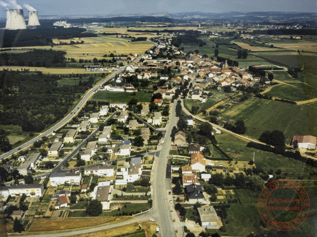 Vue aérienne de Garche