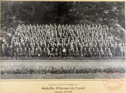 Les petits-fils de François de Wendel & compagnie - Médaillés d'Honneur du Travail - Hayange , le 24 septembre 1948.