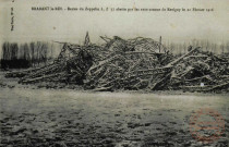 BRABANT-le-ROI - Restes du Zeppelin L.Z 77 abattu par les auto-canons de Revigny le 21 Février 1916