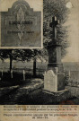 Monument élevé à la mémoire des prisonniers français morts en captivité à Friedrichsfeld pendant la campagne de 1870-1871. Plaque commémorative apposée par les prisonniers français de 1914-15.