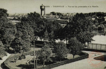 Thionville - Vue sur les Promenades et la Moselle