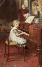 [Petite fille jouant au piano]