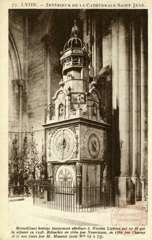 LYON. Intérieur de la Cathédrale Saint-Jean.