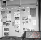 Exposition sur les fortifications à Thionville en 1970 par Georges Martig - Panneau 1914-1916, les forts succombent sous les coups de "420" Krupp