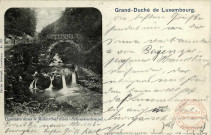 Grand-Duché de Luxembourg. Cascades dans le Müllerthal 'Schiessendempel'.