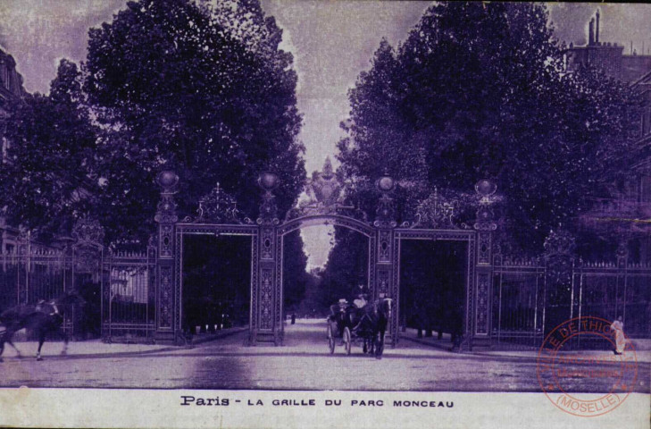 PARIS - La Grille du Parc Monceau