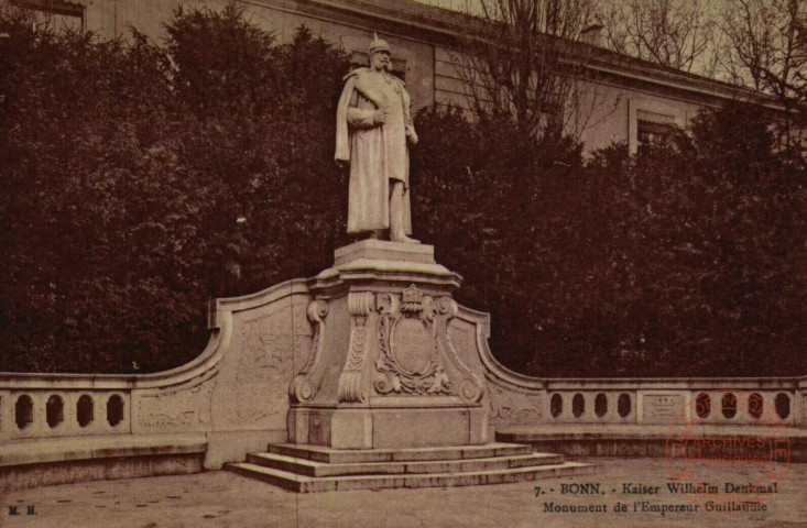 BONN. - Kaiser Wilhelm Denkmal : Monument de l'Empereur Guillaume