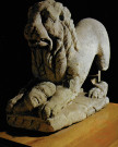 Thionville - Musé de la Tour aux Puces. Lion androphage gallo-romain trouvé en 1935 à Hettange-Grande