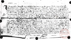 [1338, fête de la Sainte-Catherine (25 novembre). Annette de Heu demoiselle dou Nuefchastel reconnaît qu'elle a emprunté 35 livres messines en petits noirs tournois doublians. Elle donne pour garants Jehans qu'on dit le jeune échevin de Thionville, fils de feu le prévôt Henckin, et Jaiquemins, le clerc de Thionville]