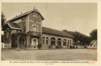 28 - Société Anonyme des Mines de Fer de Saint-Pierremont à Mancieulles (Meurthe-et-Moselle) - La gare