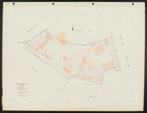 Thionville : section 40 feuille n°2