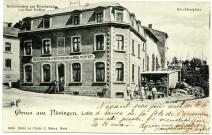 Gruss aus Nilvingen (Lothr.) - Restauration zur Reichsbahn von Paul PEIFFERT - Kirchbauplatz