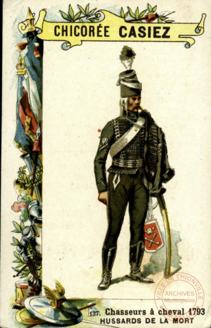 Hussards de la mort 1793. Chasseurs à cheval.