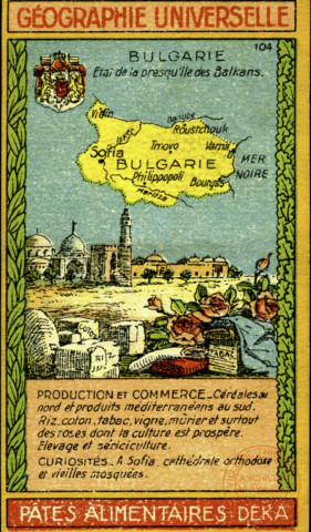 Géographie universelle - Bulgarie.