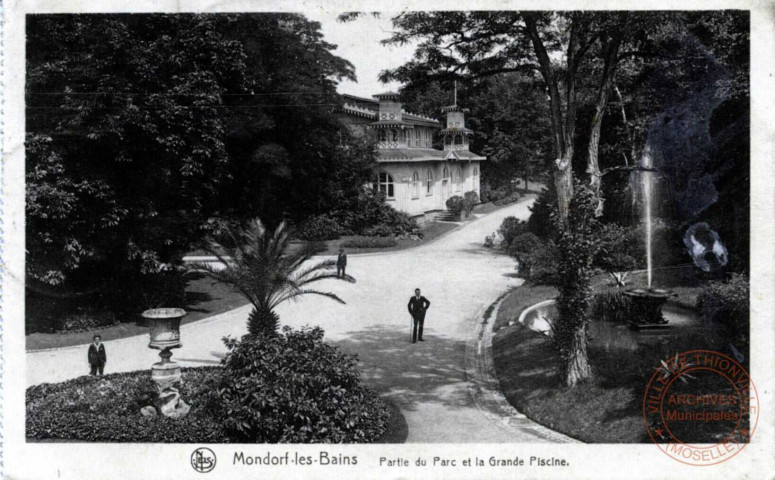 Mondorf-les-bains - Partie du Parc et la Grande Piscine