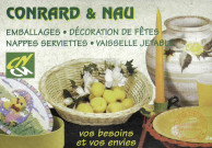 CONRARD ET NAU - Emballages - Décoration de Fêtes - Nappes serviettes et vaisselle jetable