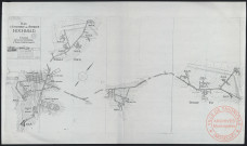 PLAN D'ENSEMBLE DE L'OUVRAGE HOCHWALD. ENSEMBLE DES LOCAUX SOUTERRAINS ET DESSUS CORRESPONDANTS