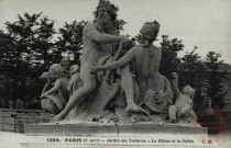 PARIS - Jardin des Tuileries- Le Rhône et la Saône