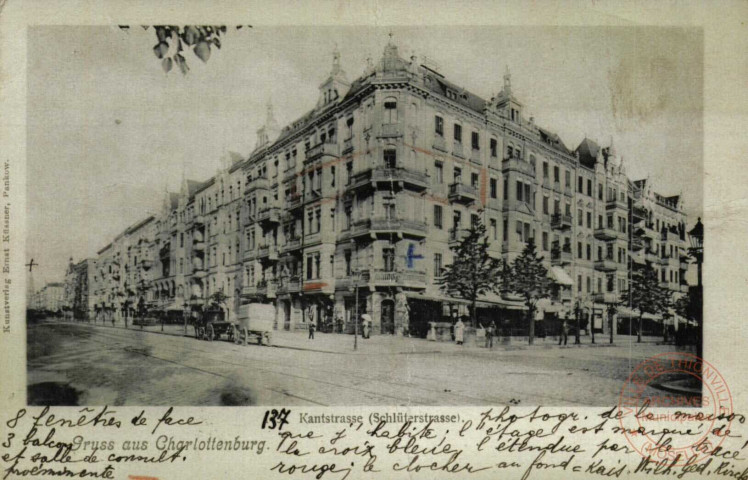 Kantstrasse (Schlüterstrasse). Gruss aus Charlottenburg