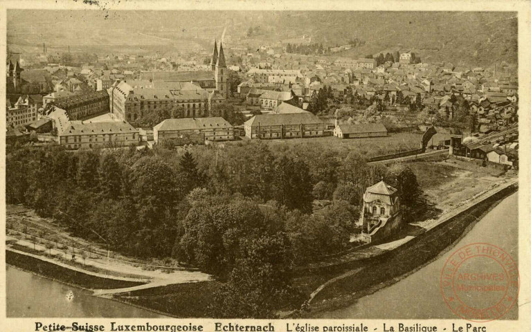 Petite Suisse Luxembourgeoise Echternach, L'église paroissiale La Basilique Le Parc.