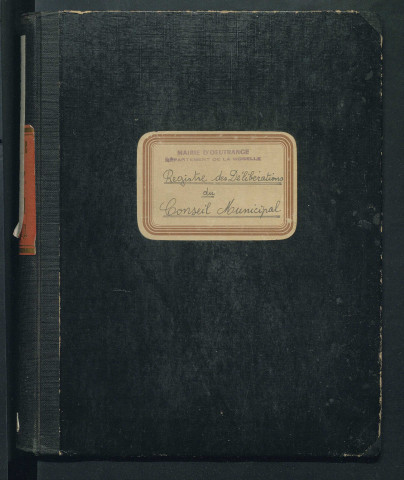 Registre de délibérations (1955-1966)