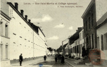 Leuze - Rue Saint-Martin et Collège épiscopal