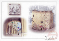 Thionville - Le blason de la Ville, la Cour du Château et le musée de la Tour aux Puces