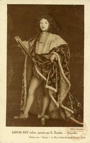 Louis XIV enfant, portrait par L.Testelin.-Versailles.